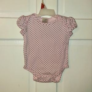 Baby Gear Pink Polka Dot Onesie